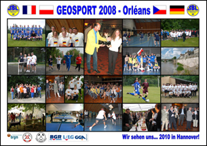 Poster vom Geosporttreffen in Orleans 2008