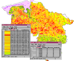 Geochemische Information: hier GIS in Verbindung mit Datenbanken