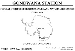 Eingangsschild der Gondwana-Station