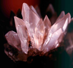 Calcit-Varietät als Beispiel der Mineraliensammlung