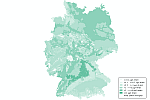 Karte der Hintergrundgehalte von Arsen im Grundwasser